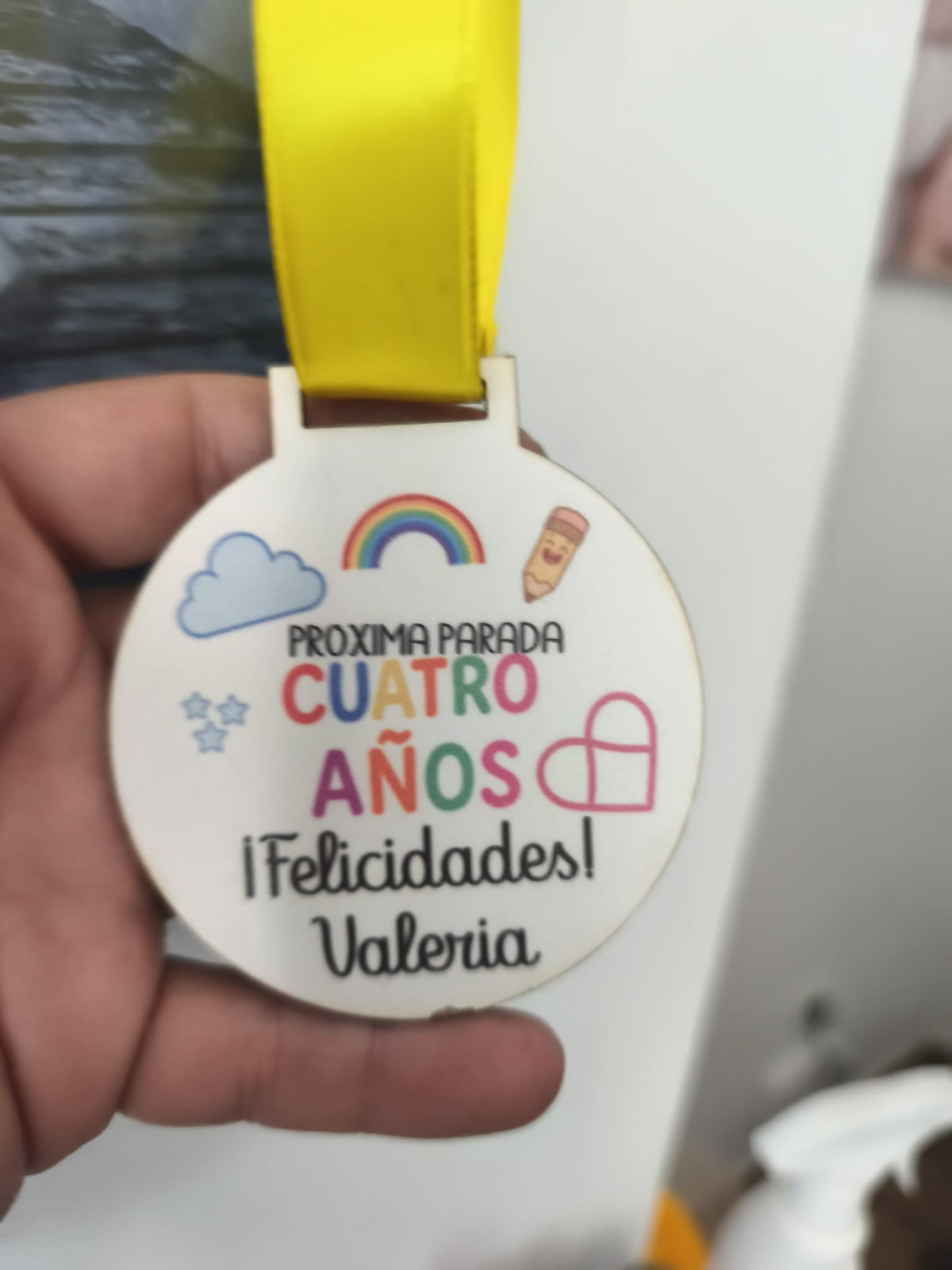Medalla graduación madera MDF subli