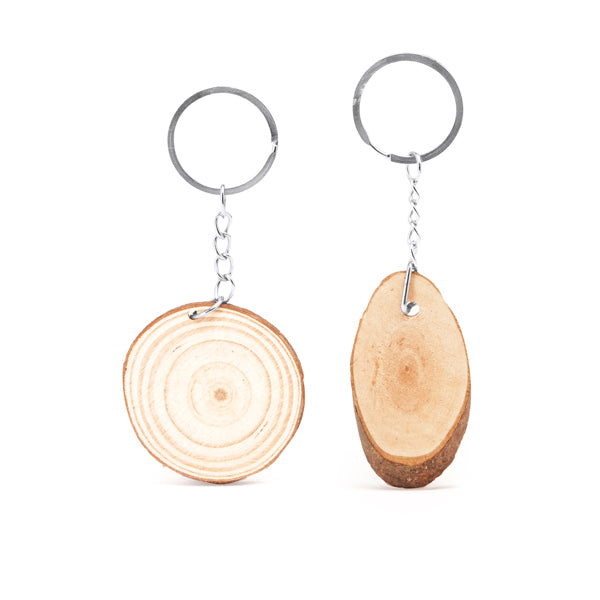 Llavero ORIGEN | Madera Natural Personalizado con Grabado Láser