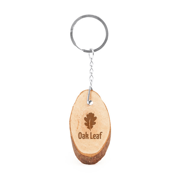 Llavero ORIGEN | Madera Natural Personalizado con Grabado Láser