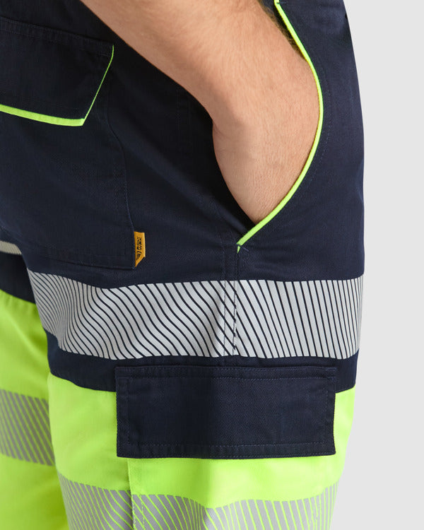 Bermuda RANGER | Bermuda Laboral Bicolor de Alta Visibilidad Personalizada