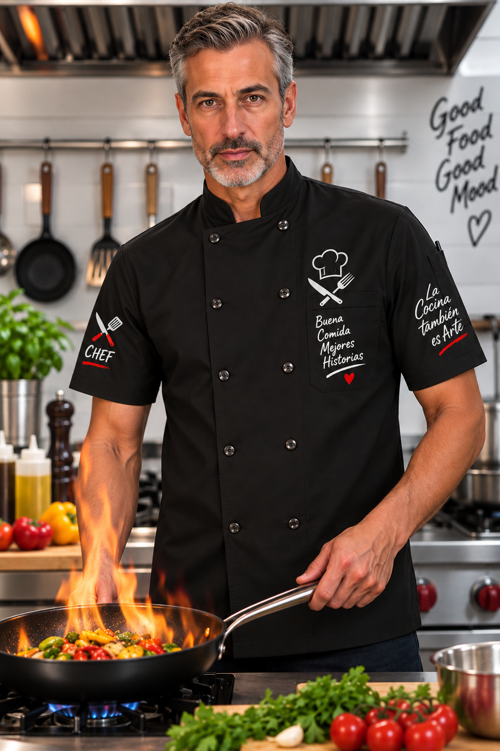 Chaquetilla CHEF LIGHT | Chaqueta de Cocina Personalizada de Manga Corta