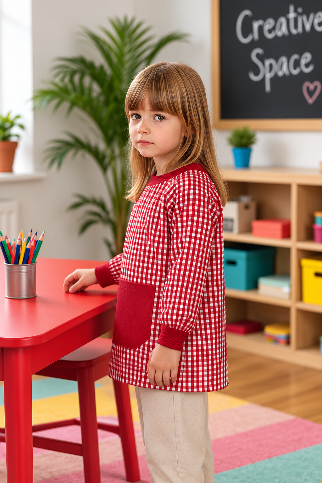 Babi SCHOOL infantil rojo loto
