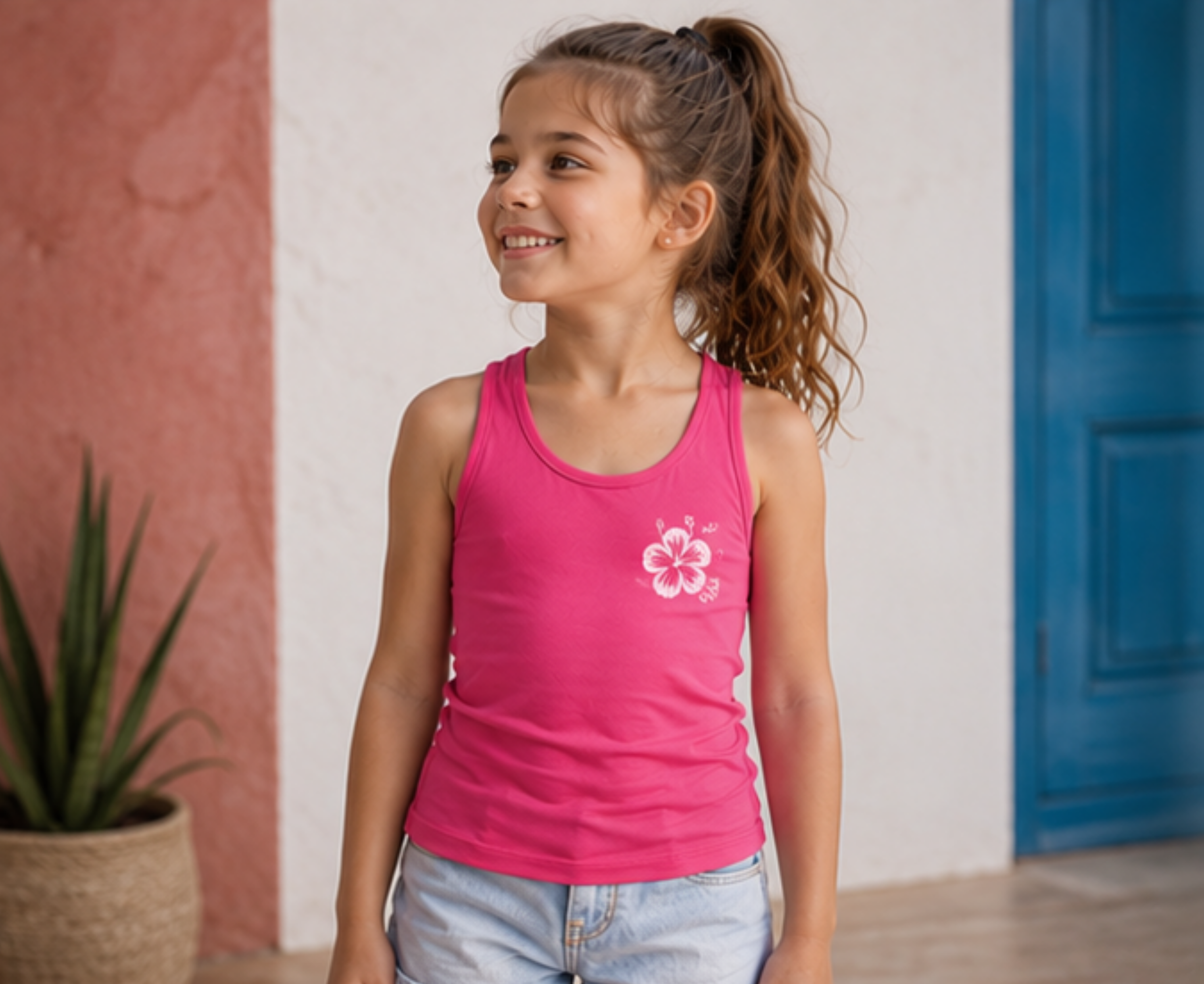 Camiseta tirantas mujer "Swimmer" 160gr