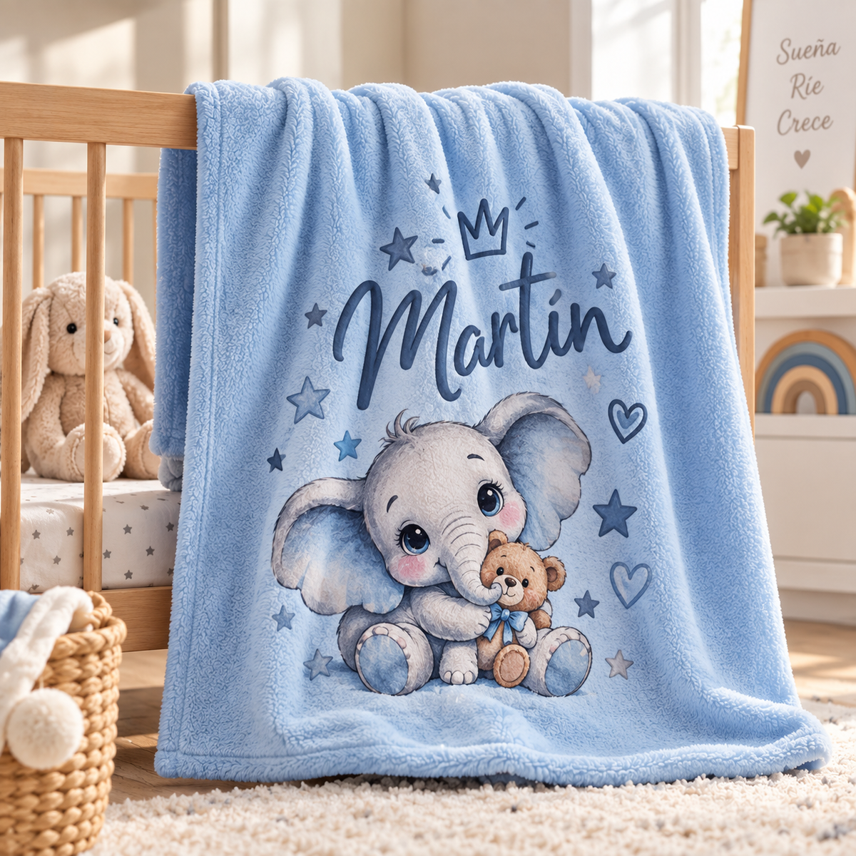 Manta ALGODONCITO | Manta de Coralina Extra Gruesa para Bebé Personalizada