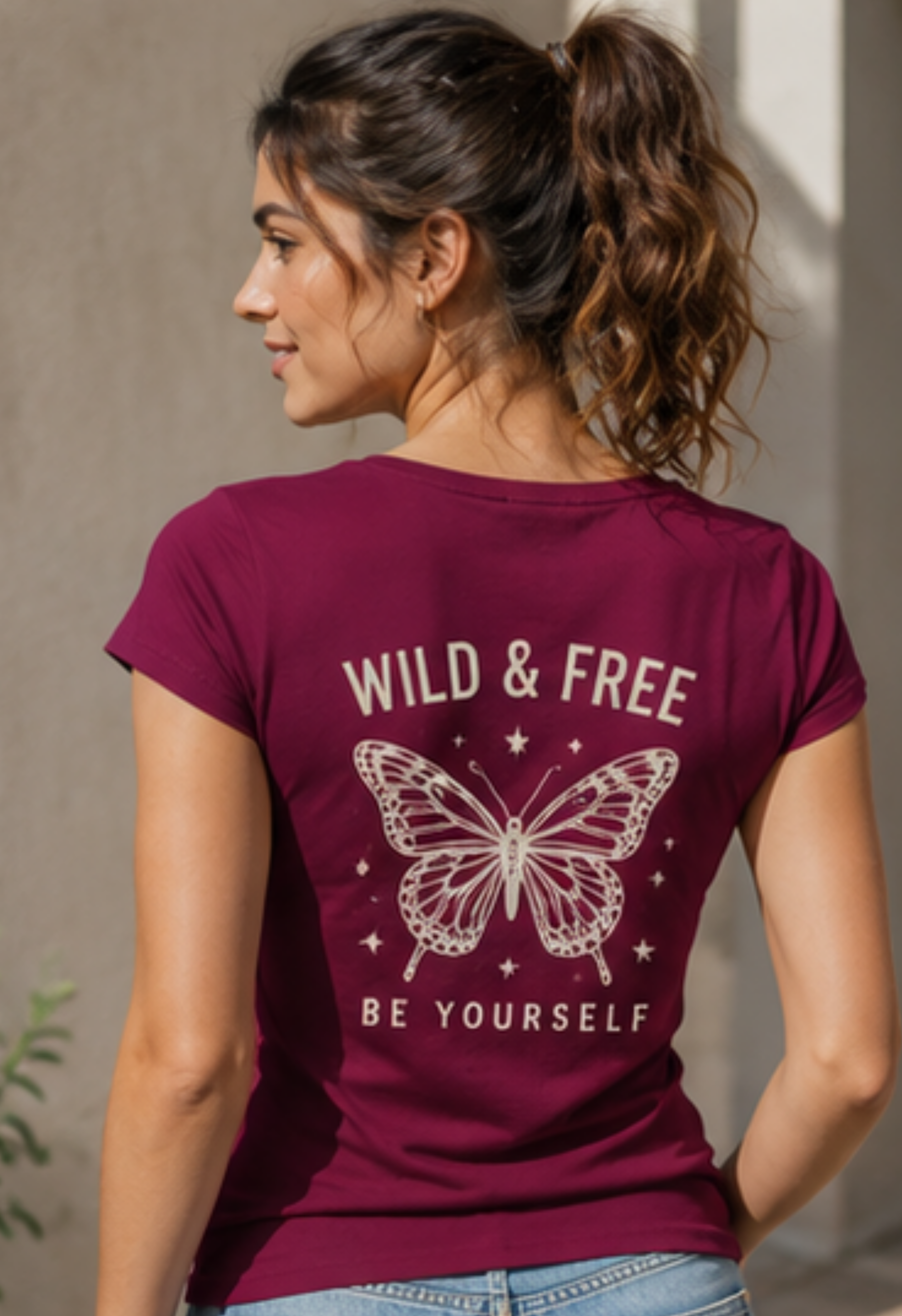 Camiseta mujer manga corta entallada "fire"