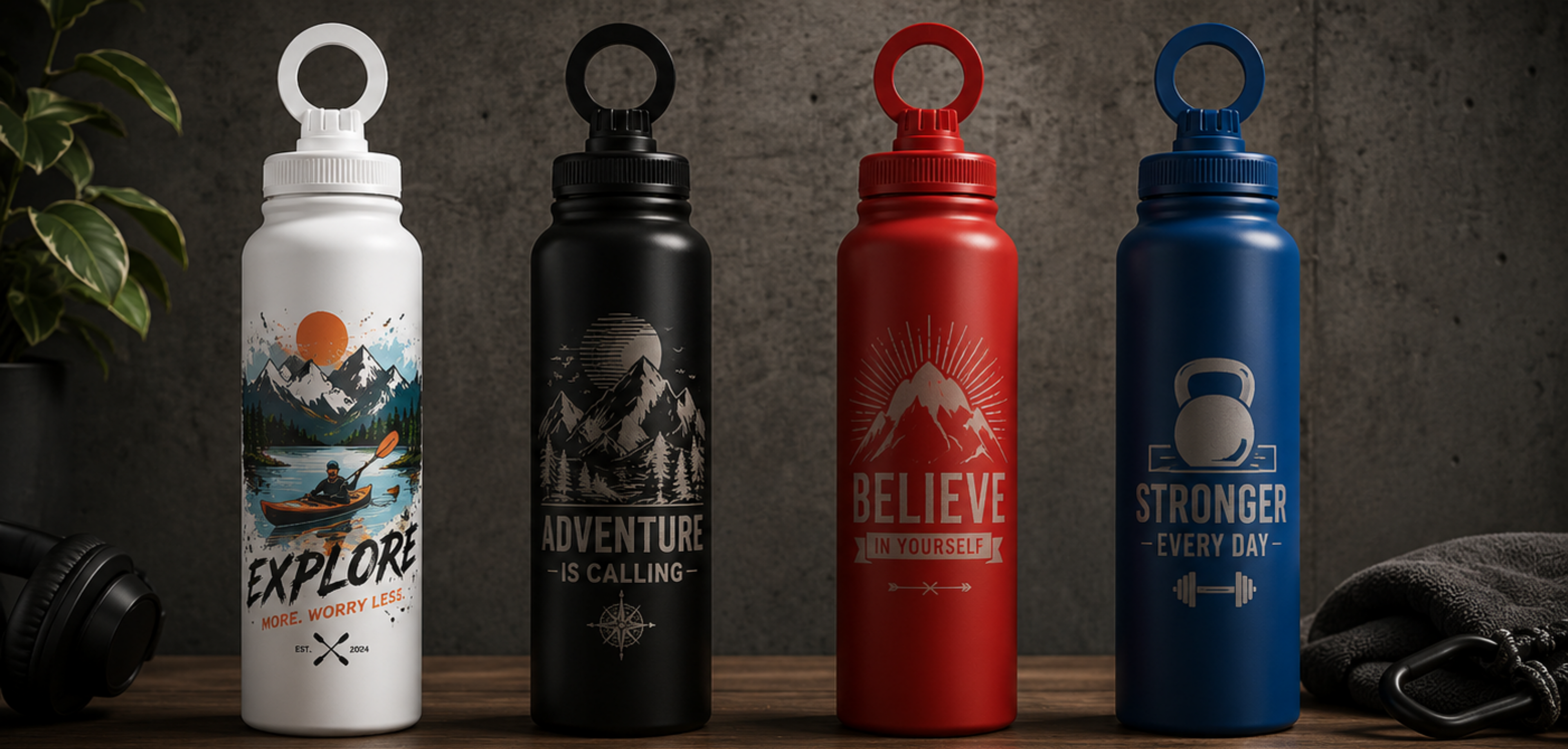 Botella térmica acero inoxidable "B1000" Capacidad 1L
