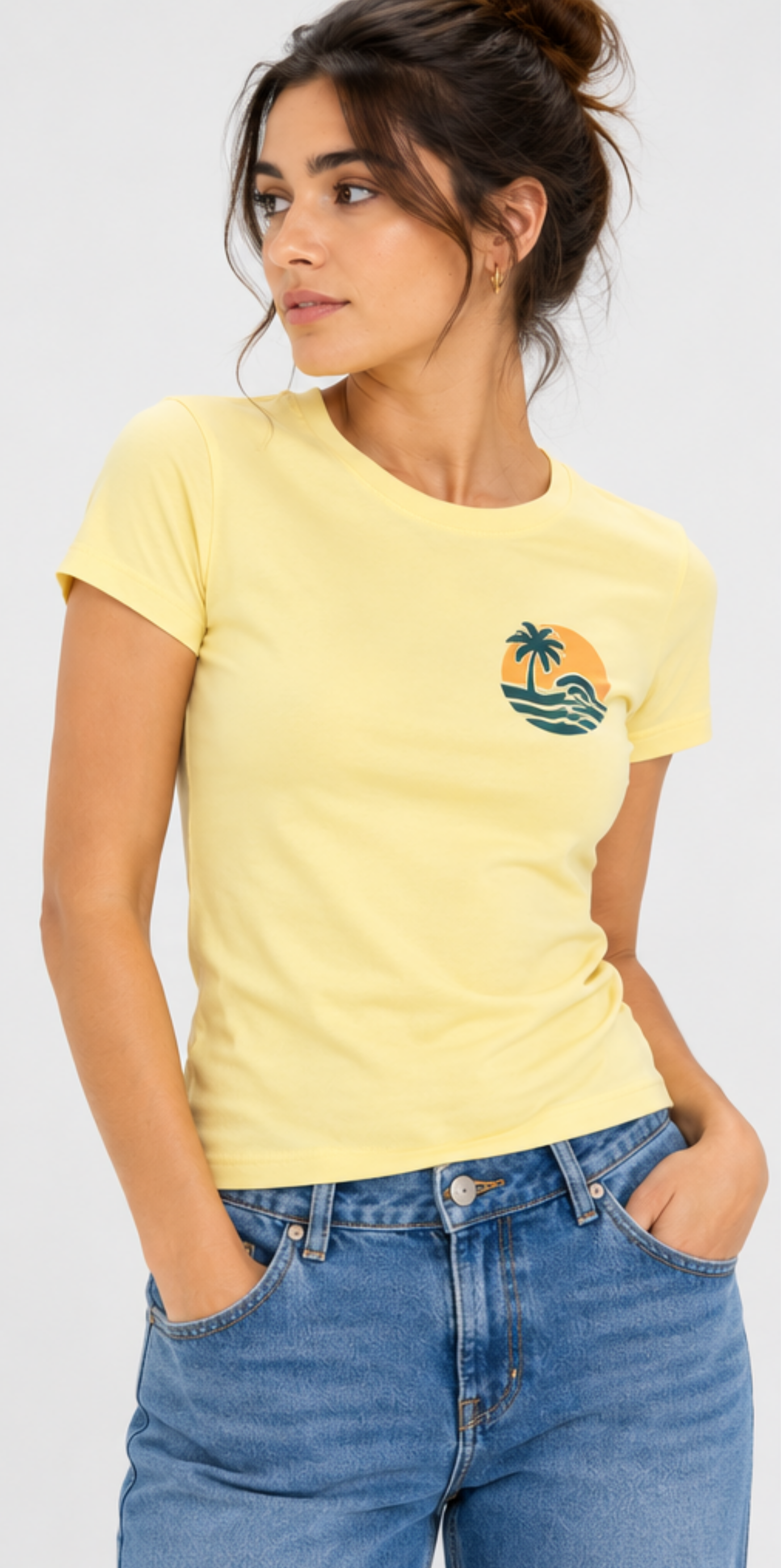 Camiseta mujer "basic woman" 155gr