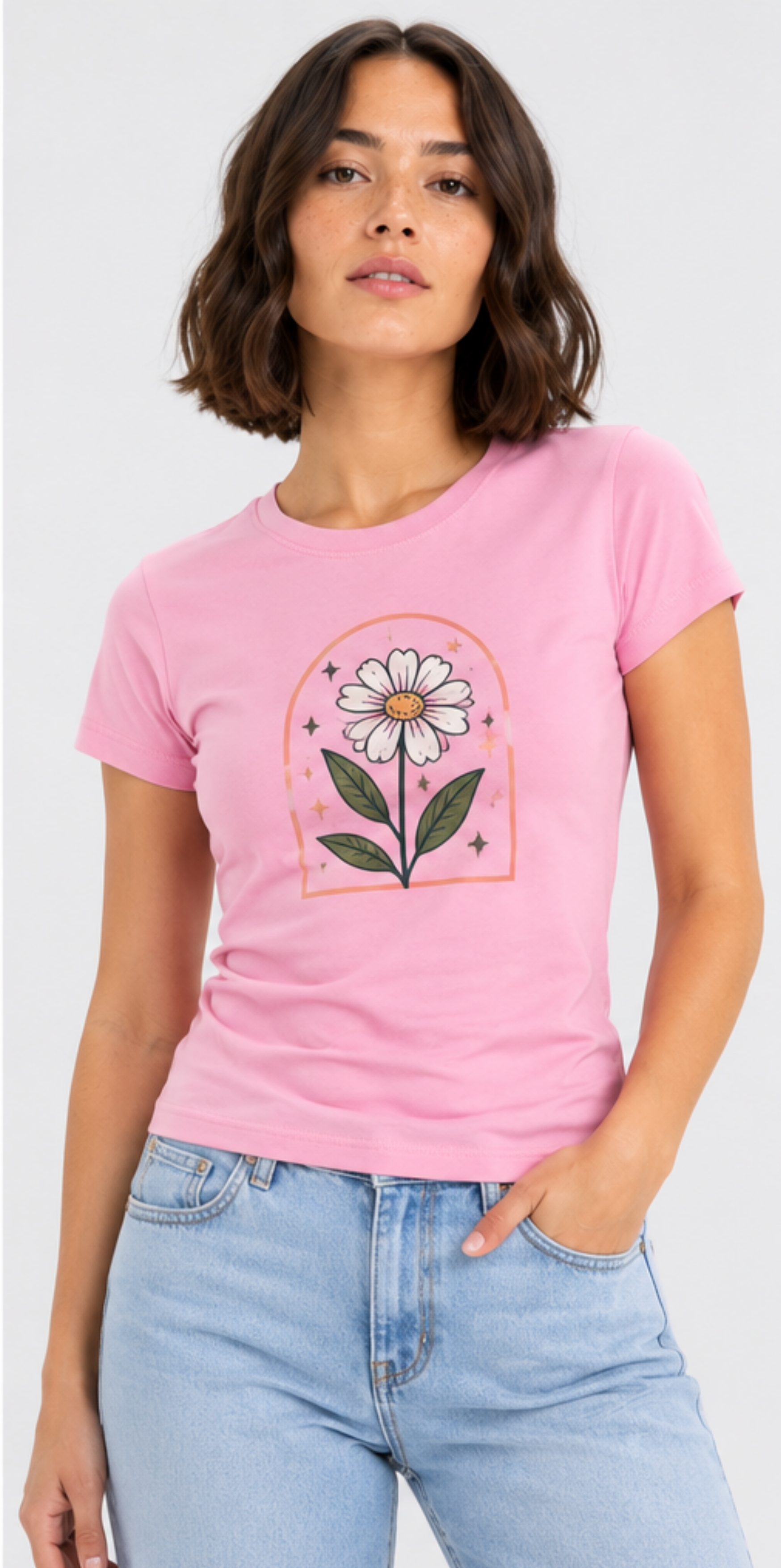 Camiseta mujer "basic woman" 155gr