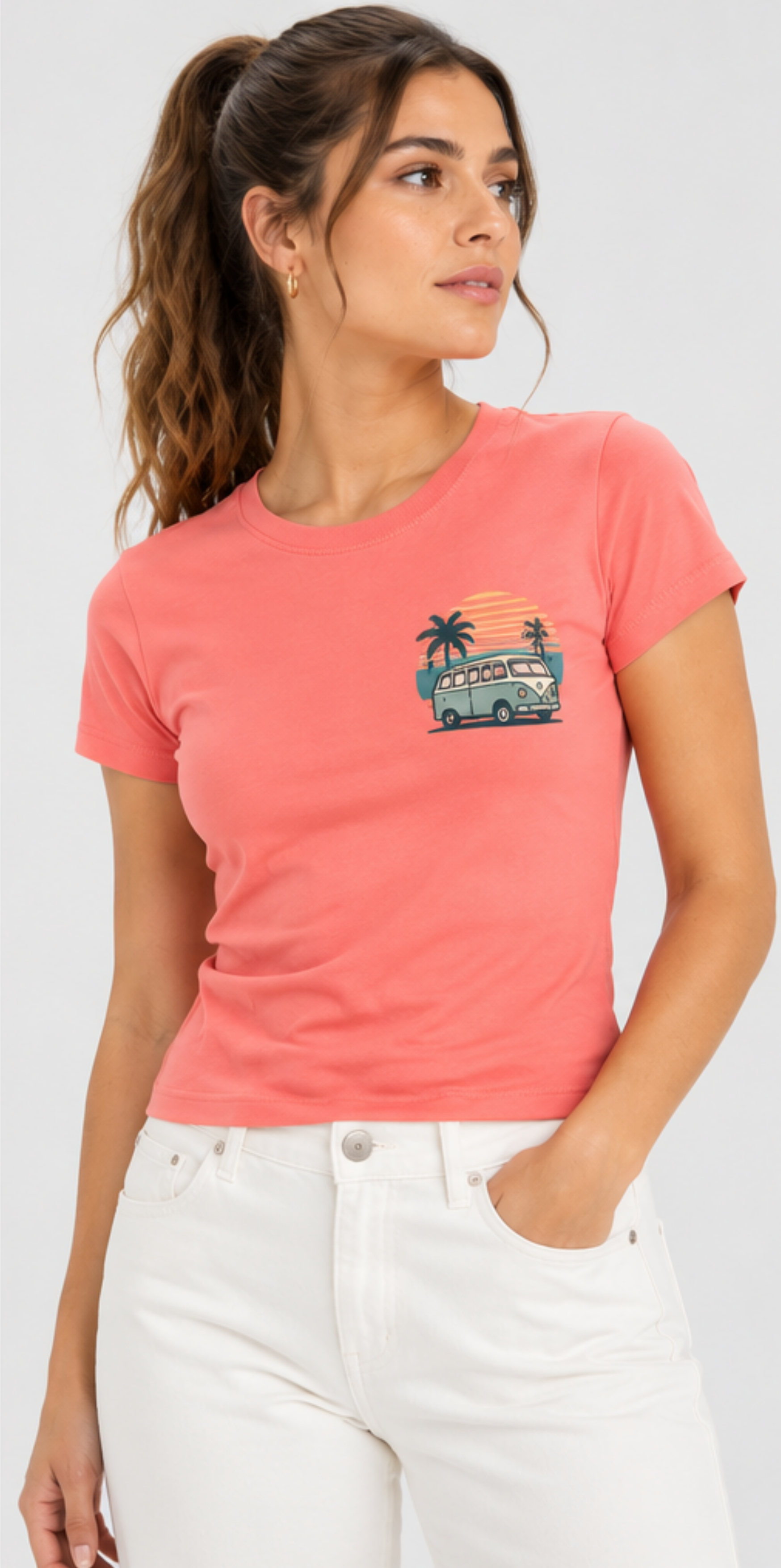 Camiseta mujer "basic woman" 155gr