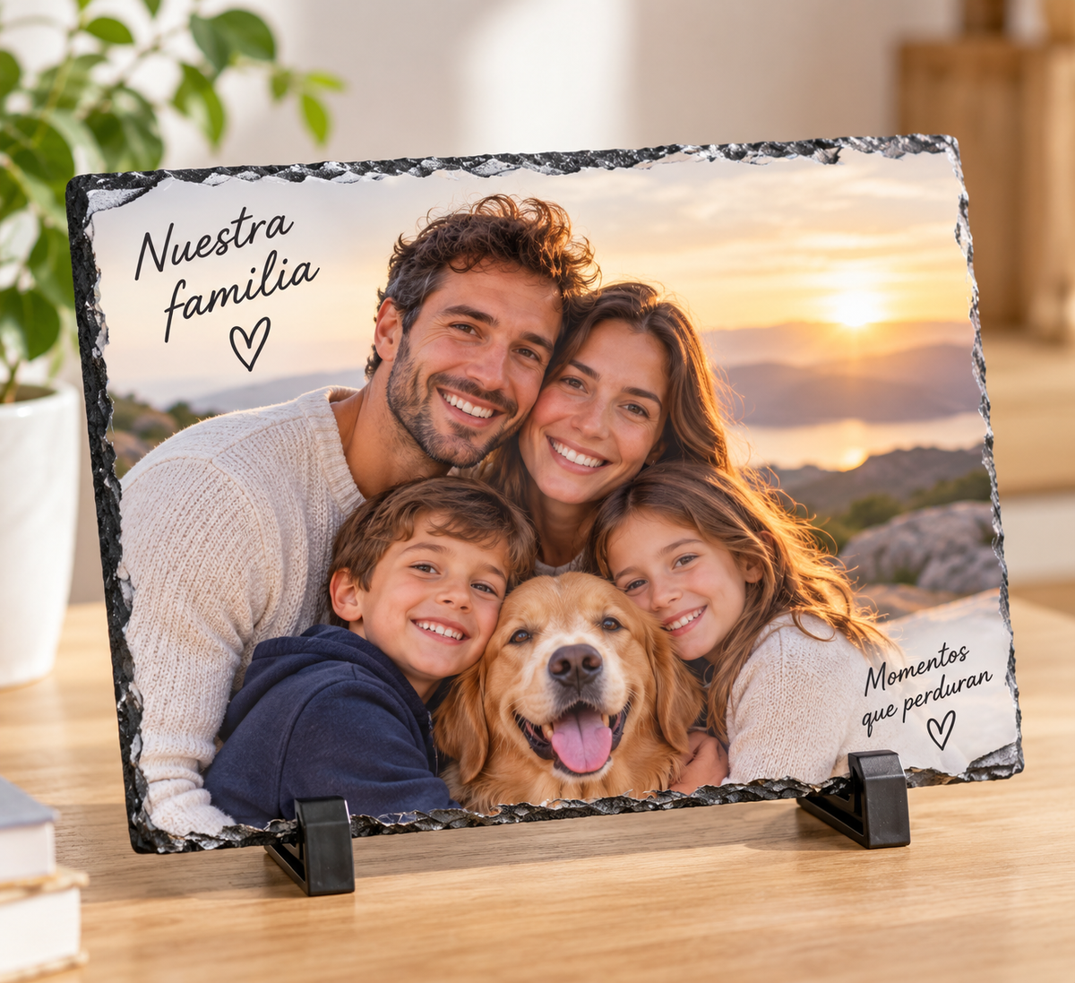 Pizarra ETERNA | Fotografía Personalizada sobre Piedra Natural